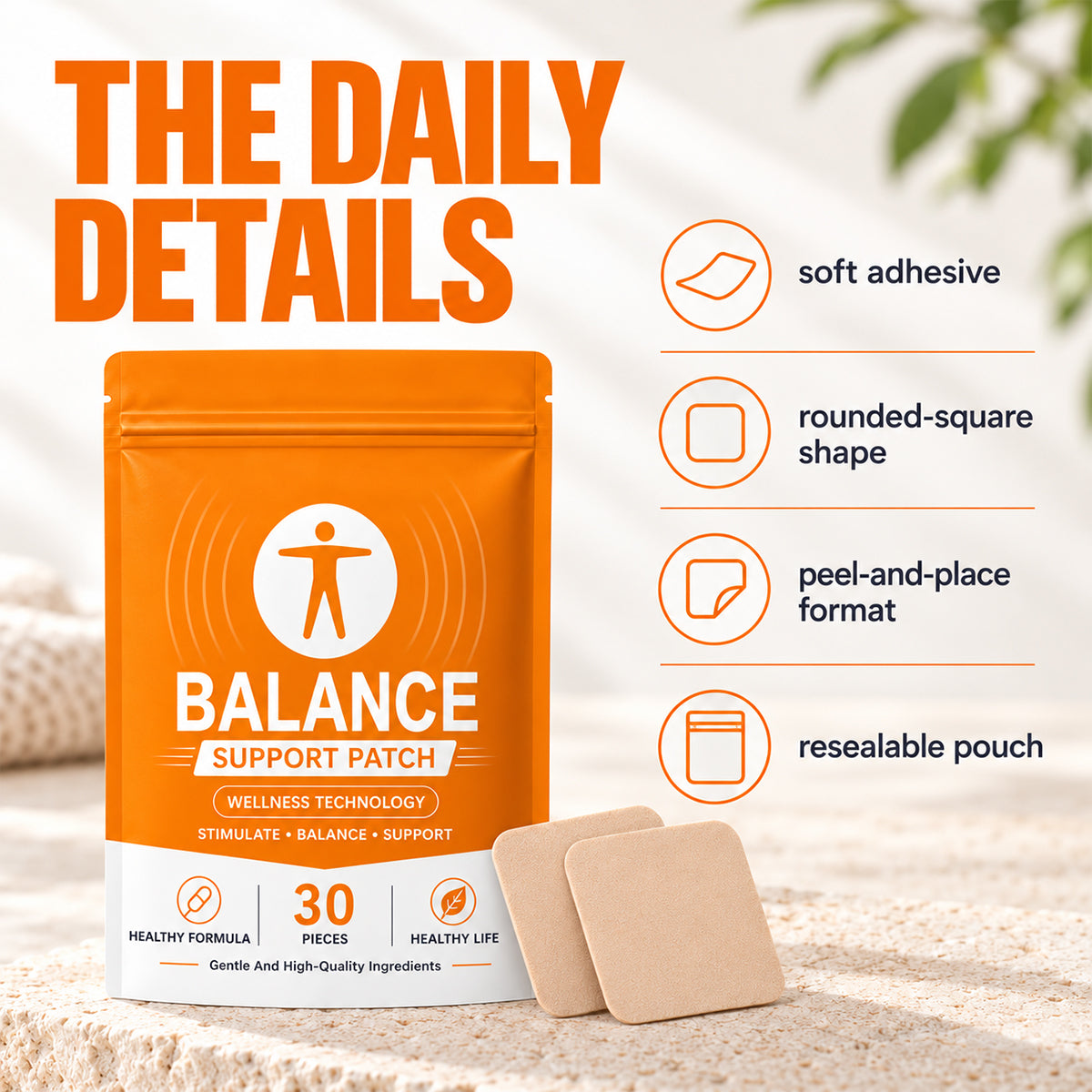 Steady Flow Balance Support Patch