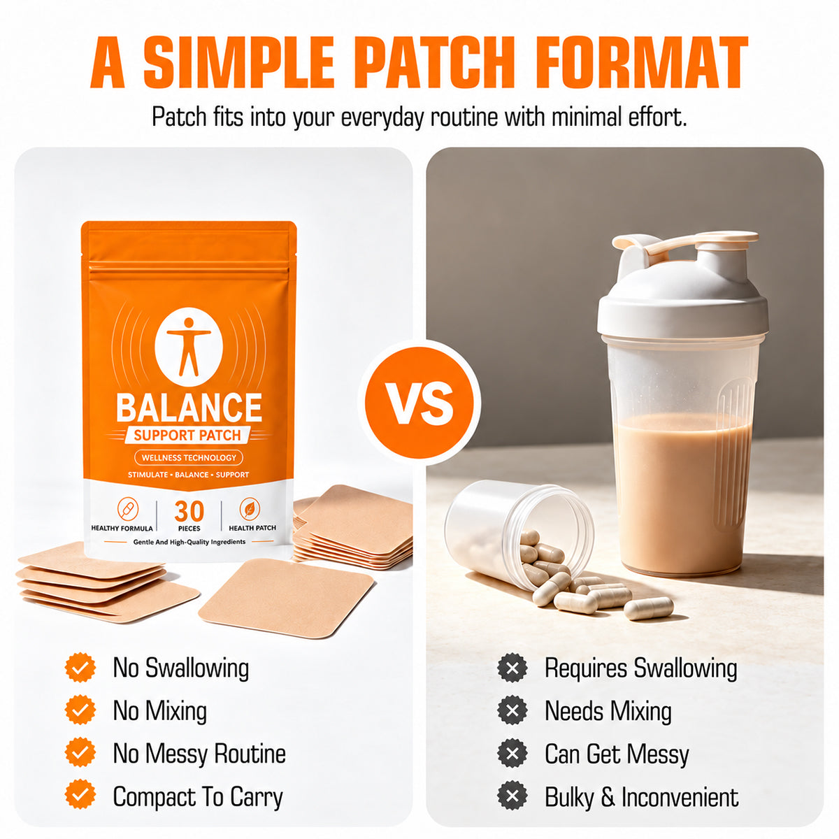 Steady Flow Balance Support Patch