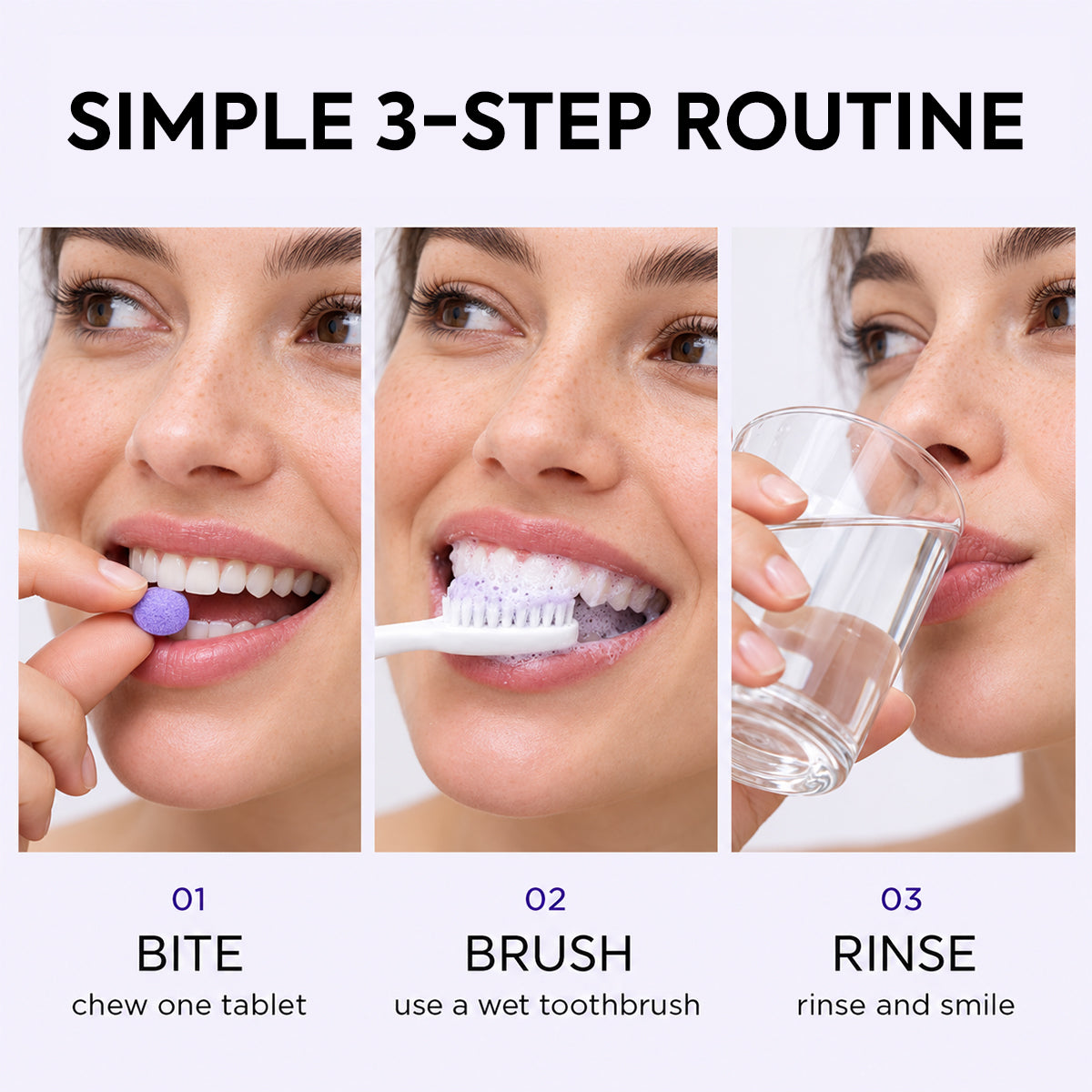 Purple Toothpaste Tablets-Fluoride-free oral care