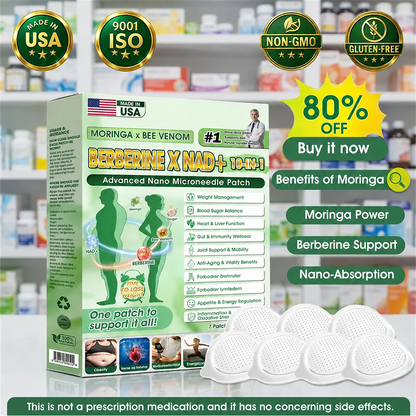 Natural Botanical  Wellness Patch with Moringa & NAD+