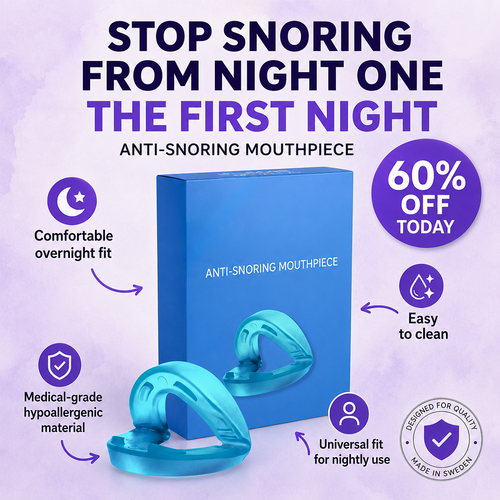 Universal Anti-Snoring Mouthpiece - Adjustable Comfort Fit for Better Sleep😴