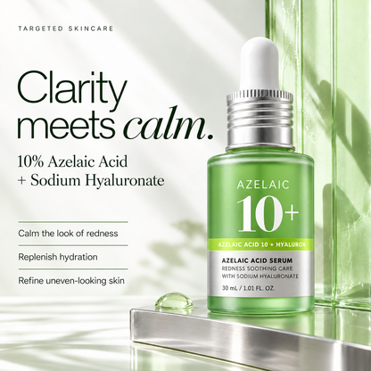 Azelaic Acid 10% + Hyaluronic Acid Soothing Serum, 30ml