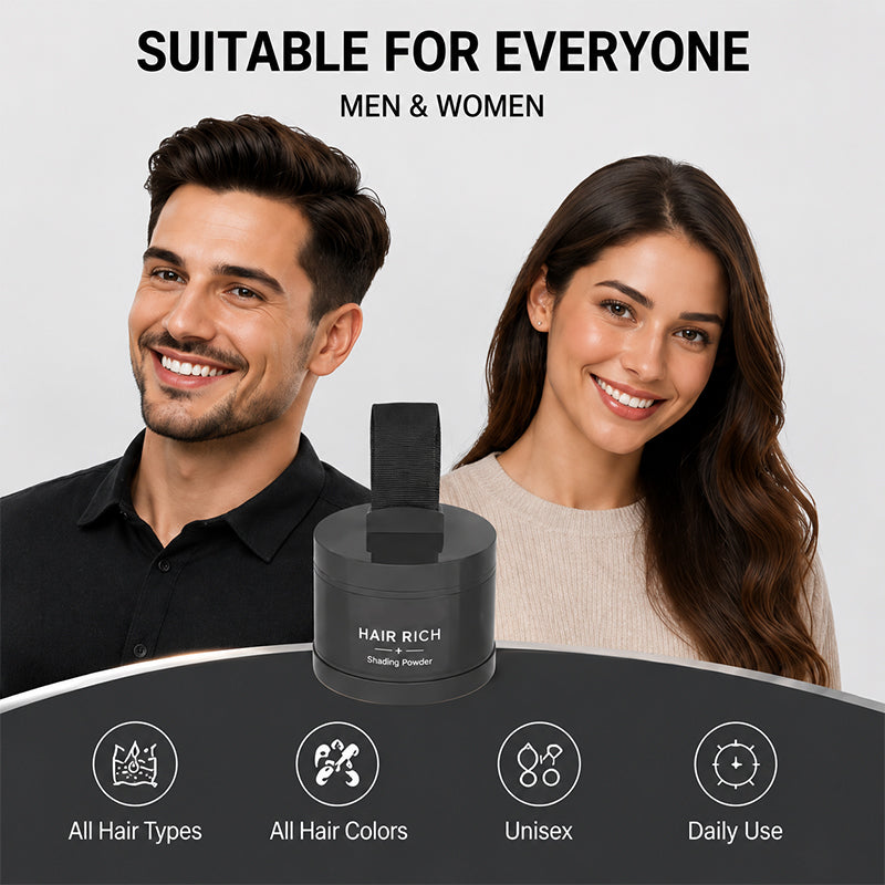 Men’s Hairline Powder for Root Touch Up & Volumizing Hair
