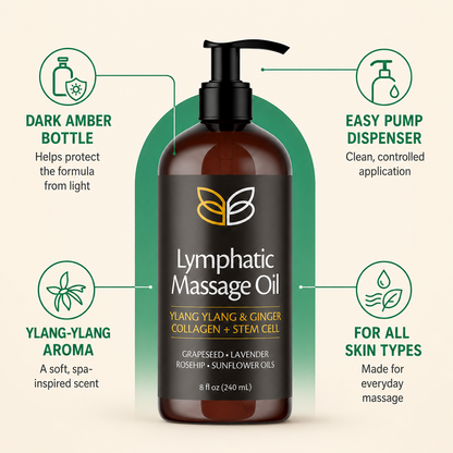 Ylang Ylang Ginger Body Massage Oil with Collagen & Stem Cells