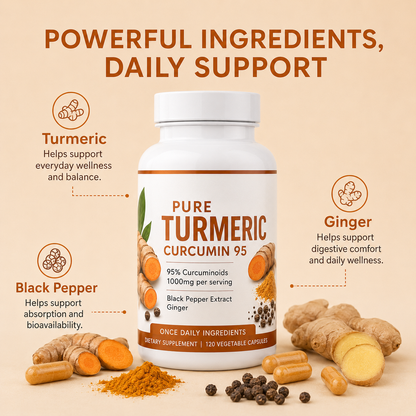 Pure Curcumin Turmeric Capsules