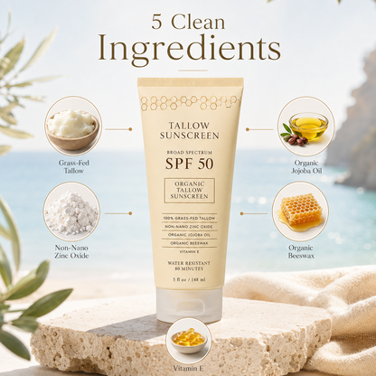 Organic Tallow Mineral Sunscreen