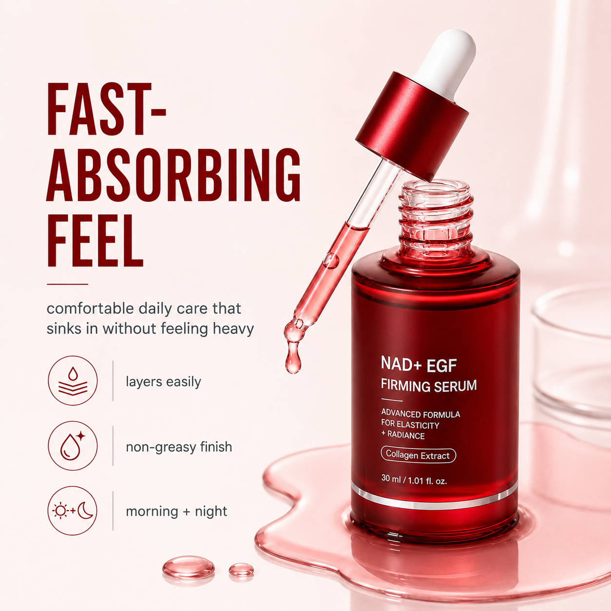 Korean NAD+ & EGF Firming Facial Serum