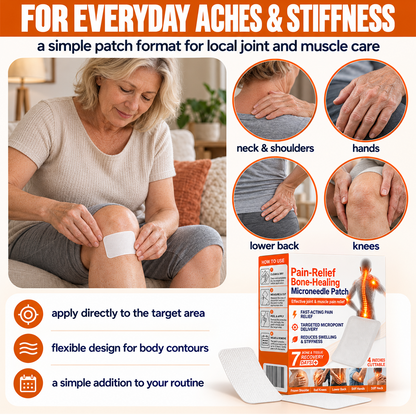 Advanced Micro-Delivery Technology: Pain-Relief Bone-Healing Microneedle Patch