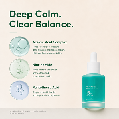 16% Azelaic Acid Facial Serum with Niacinamide & Pantothenic Acid