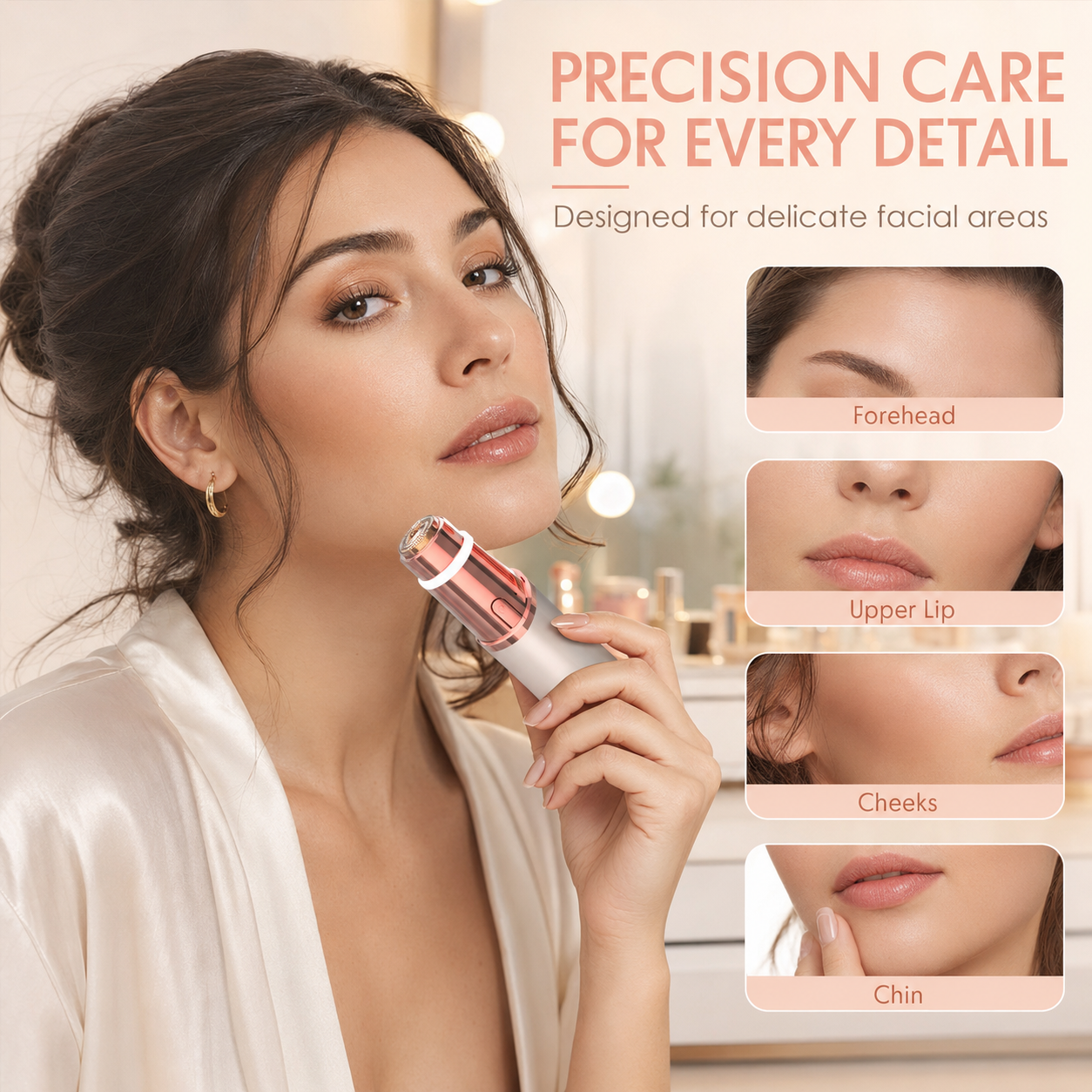 2-in-1 Women's Eyebrow and Facial Hair Removal Device