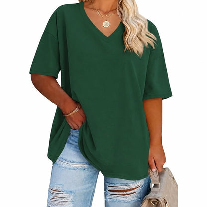 Women's Plus Size V Neck T Shirts