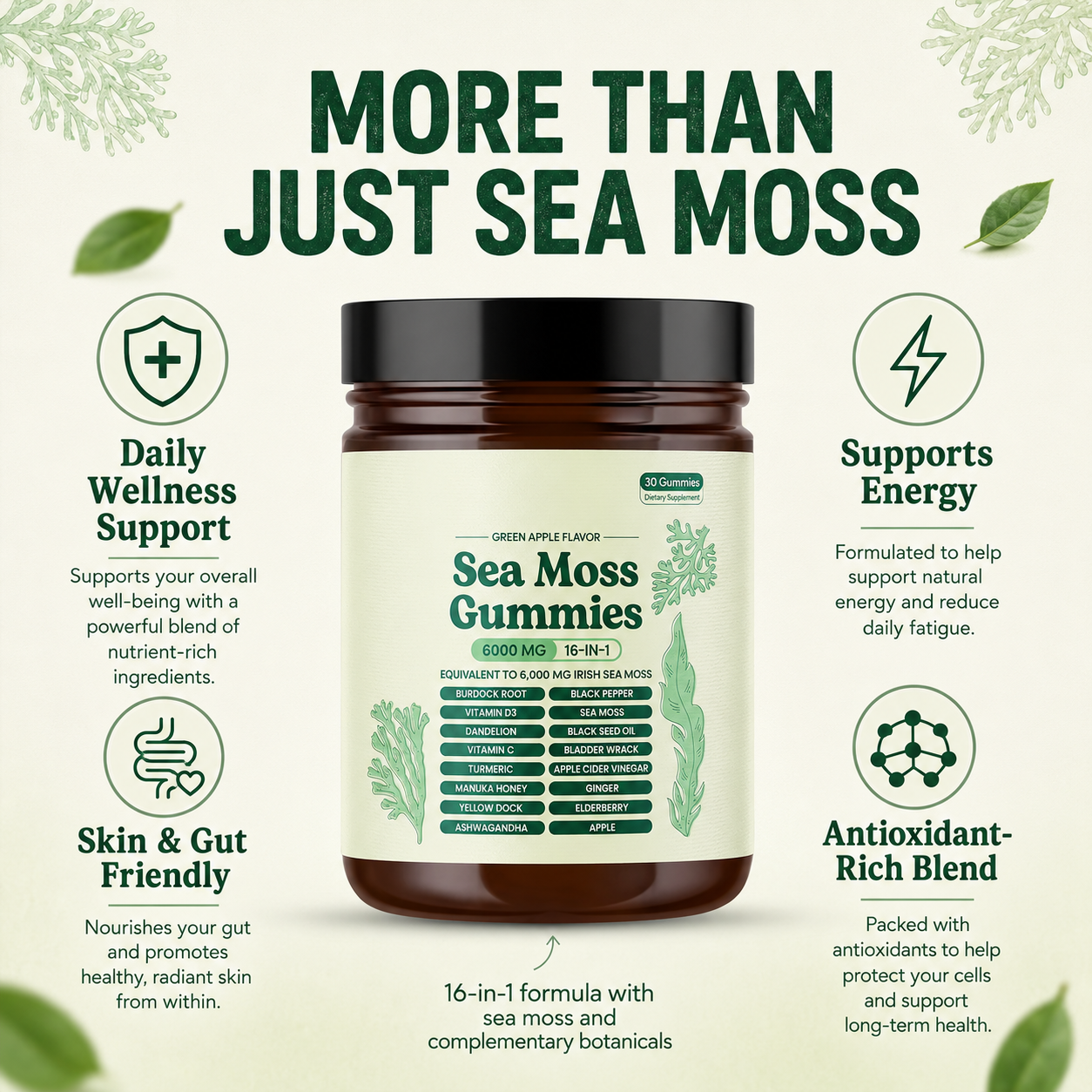 Sea Moss 16-In-1 Gummies