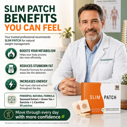 Slim Patch GLP-1 - Natural Slimming Pack - Original Product (30 Patches)