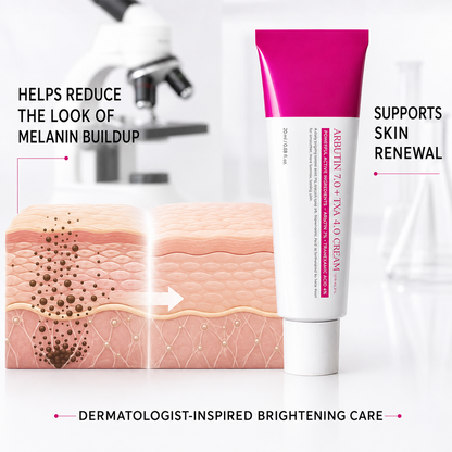 Facial Cream with Arbutin 7% + Tranexamic Acid 4%, Daily Skin Moisturizing Care