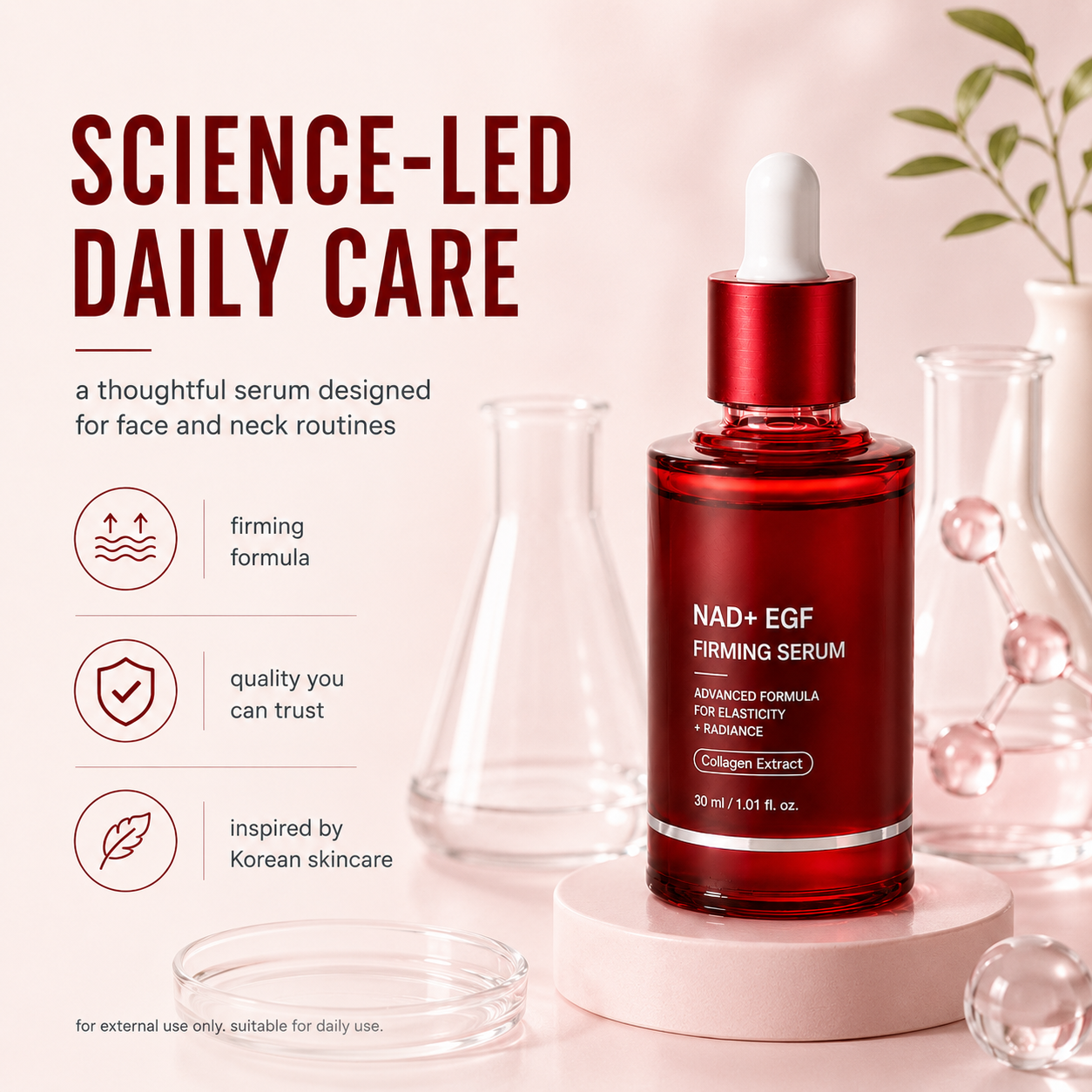 Korean NAD+ & EGF Firming Facial Serum