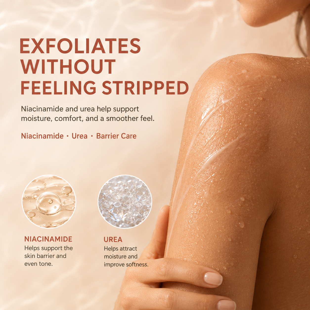 Triple-Acid Complex for Smoothing Rough Bumpy Skin