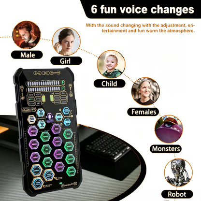 🎤Live Sound Card – Portable Voice Changer
