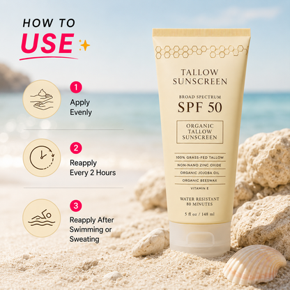 Organic Tallow Mineral Sunscreen