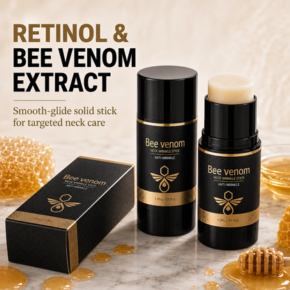 Retinol Bee Venom Neck Firming Stick, Hydrating Anti-Wrinkle Travel Skincare