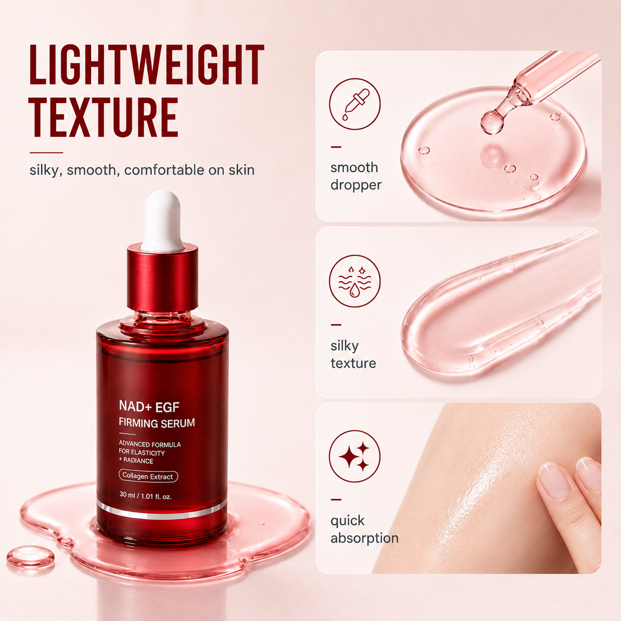Korean NAD+ & EGF Firming Facial Serum