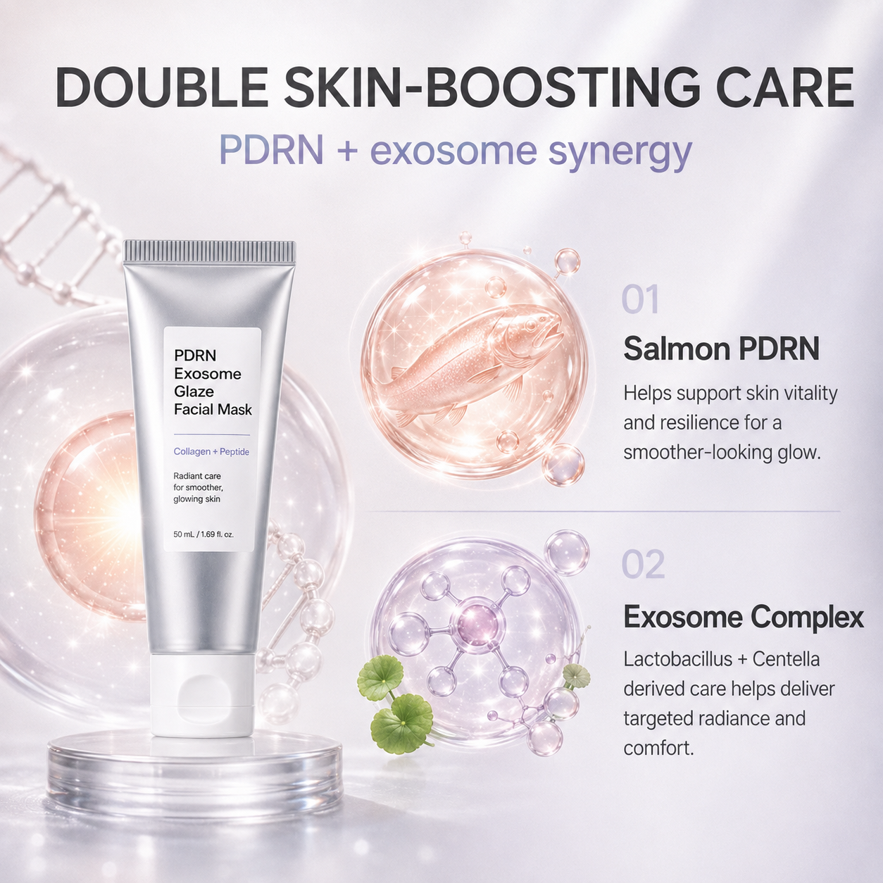 PDRN Exosome Glaze Facial Mask