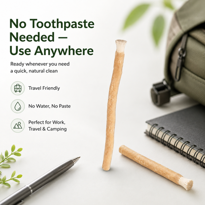 Natural Miswak Toothbrush Sticks – 3 Pack