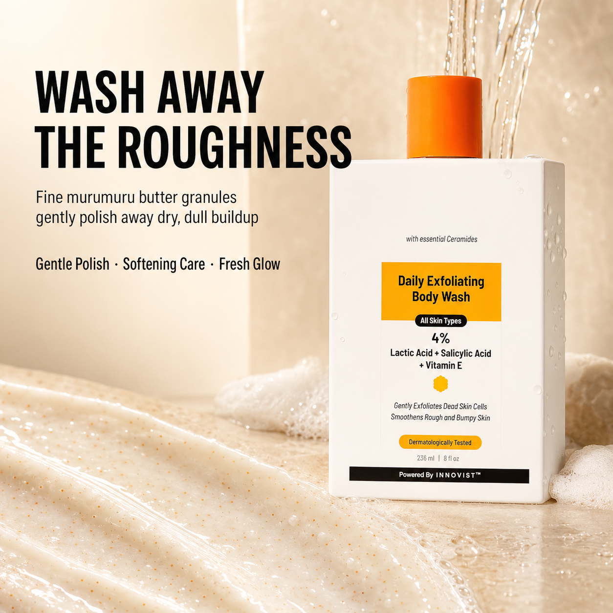 Exfoliating Body Wash with Lactic Acid