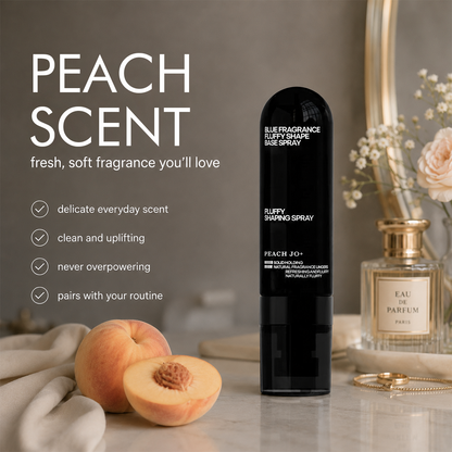 ✨Fluffy Hair Shaping Spray, Peach Scent Volumizing Hair Mist for Long Wear Hold