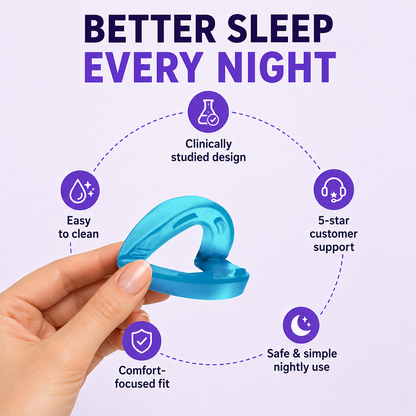 Universal Anti-Snoring Mouthpiece - Adjustable Comfort Fit for Better Sleep😴