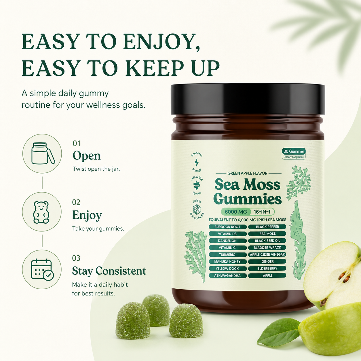 Sea Moss 16-In-1 Gummies