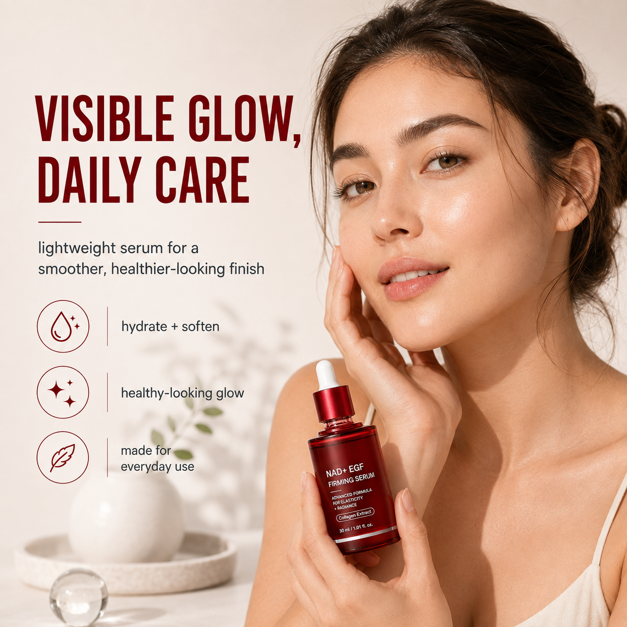 Korean NAD+ & EGF Firming Facial Serum