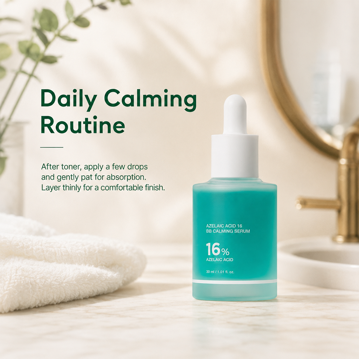 16% Azelaic Acid Facial Serum with Niacinamide & Pantothenic Acid