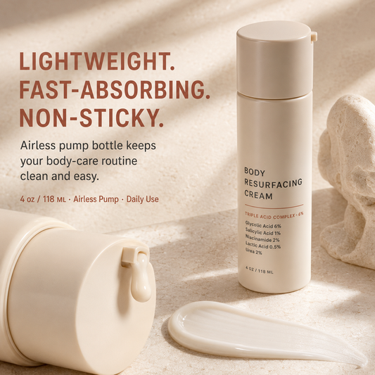 Triple-Acid Complex for Smoothing Rough Bumpy Skin