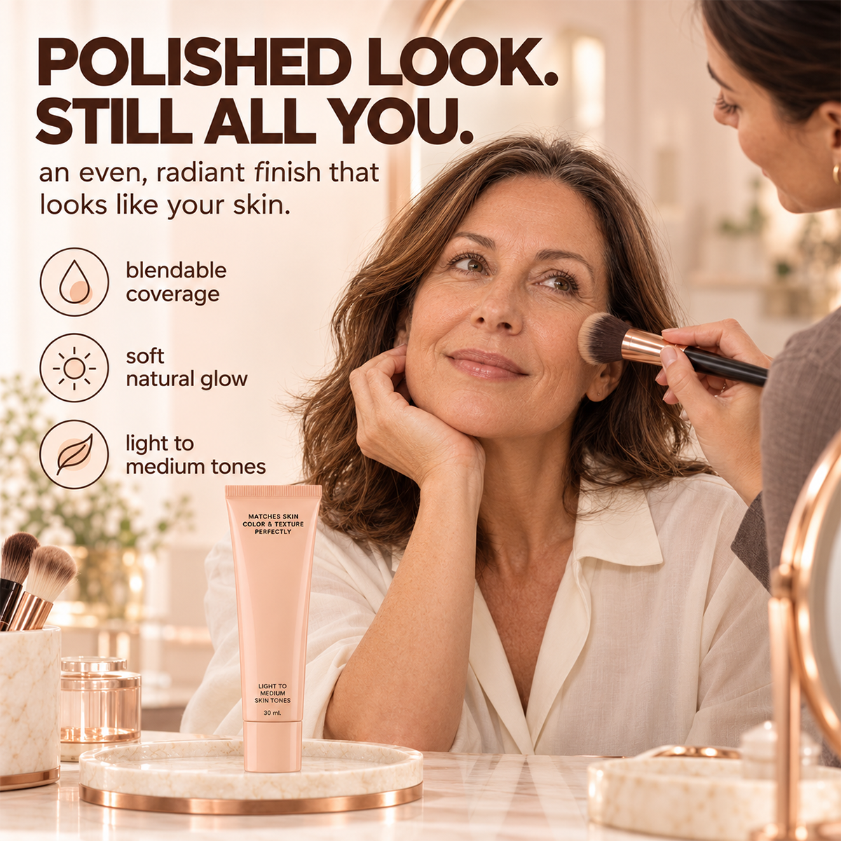 Natural everyday foundation makeup