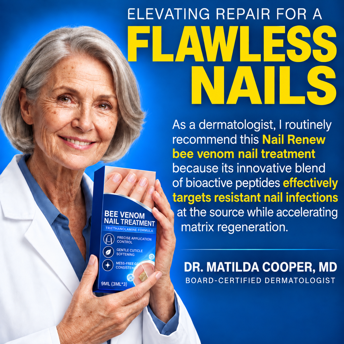 Bee Venom Nail Treatment, Fungi‑Free Nail Care Formula