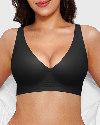 Seamless Deep V Push-Up Wireless Bra 3.0