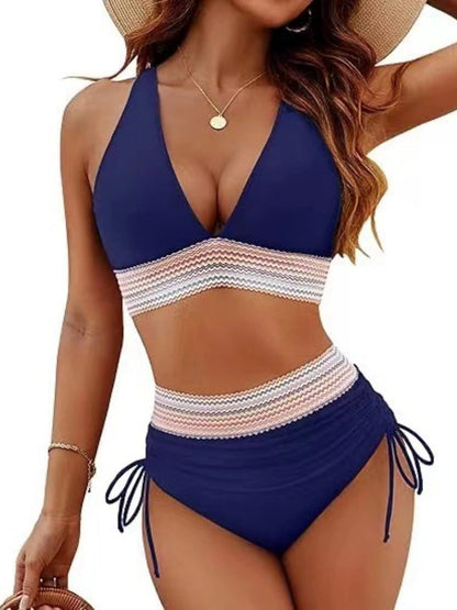 Flattering High-Waisted Tummy Control Bikini Set