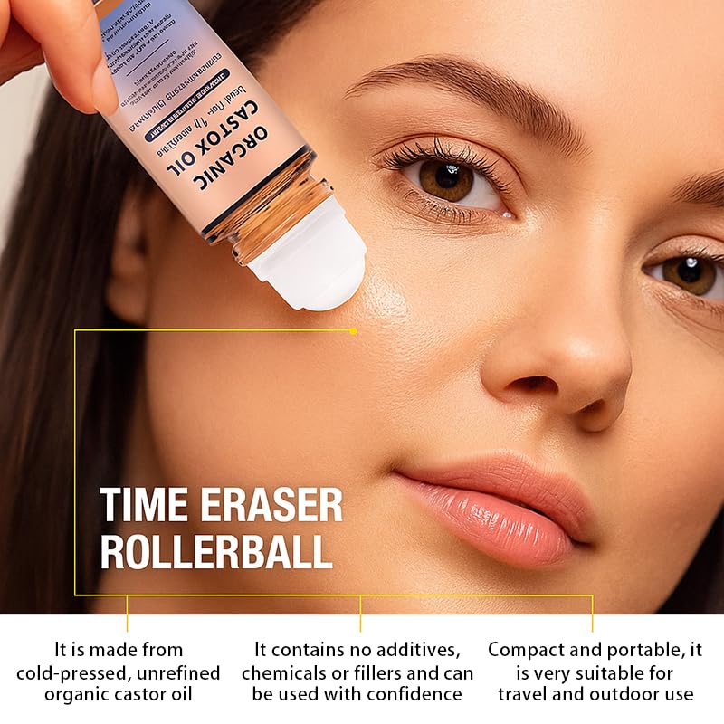 Organic Castor Oil Roll-On with Rose Quartz