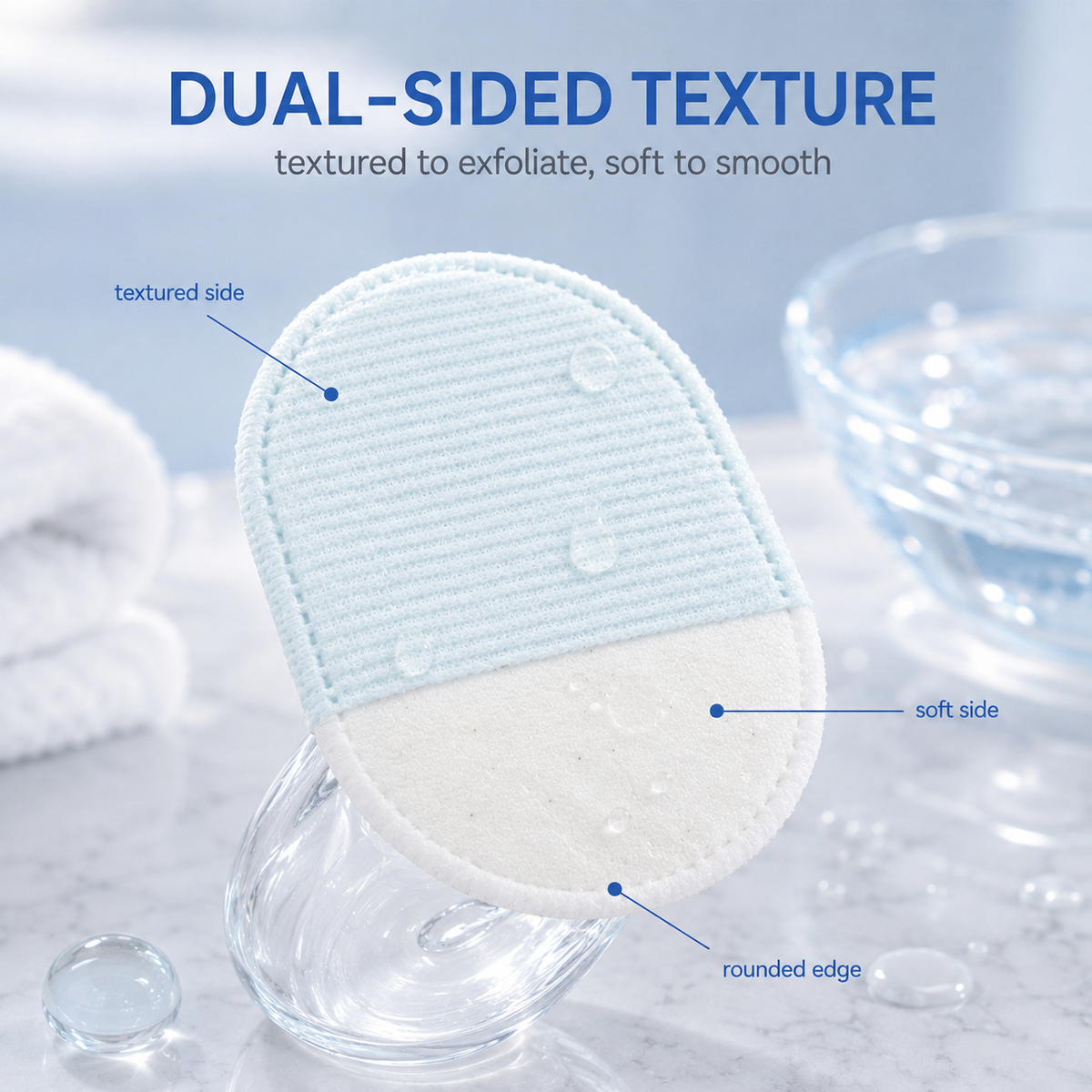 Body Exfoliating Scrub Pads For Bumpy Flaky Skin 8 Pack