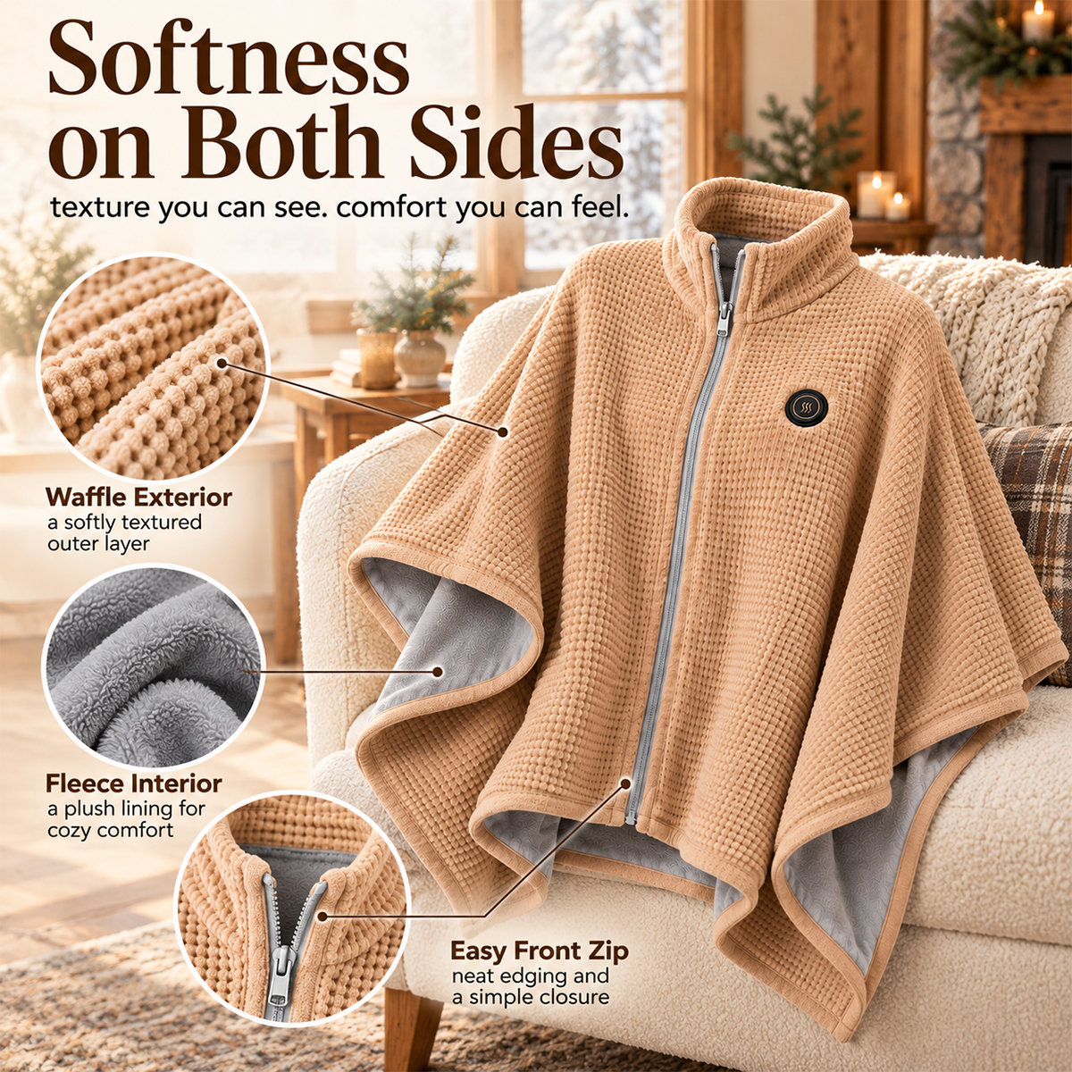 ❄️Heated Wearable Blanket – Stay Warm at Your Desk Without Bulky Layers 🔥