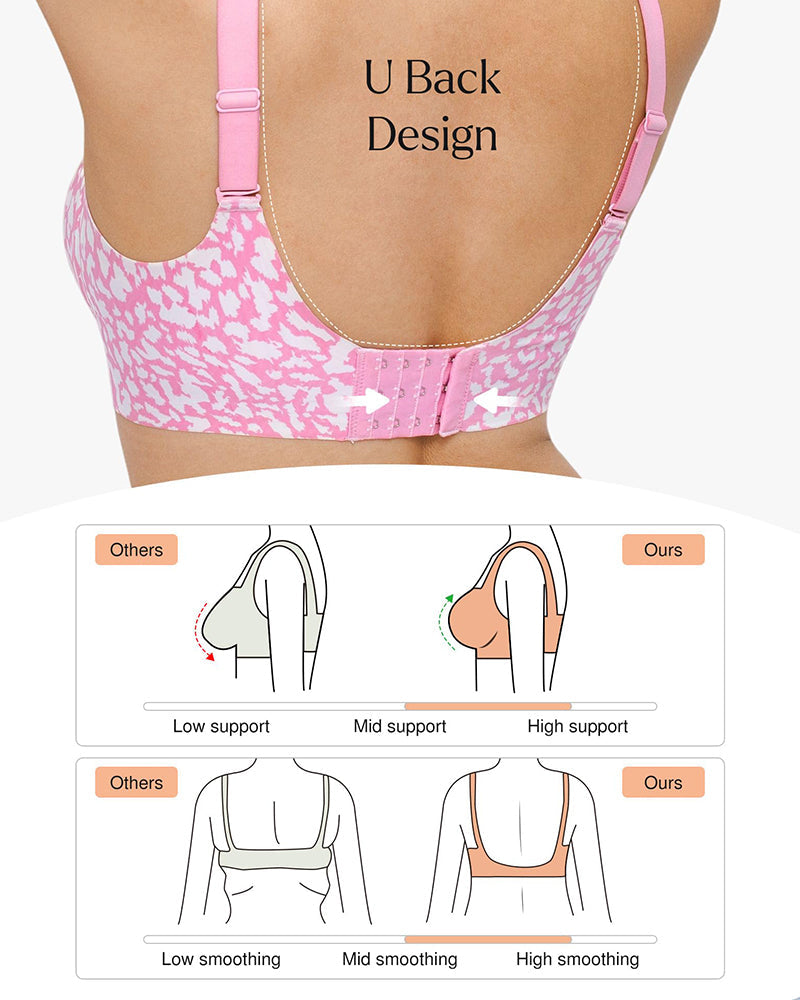 Seamless Deep V Push-Up Wireless Bra 3.0