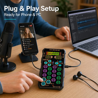 🎤Live Sound Card – Portable Voice Changer