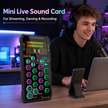 🎤Live Sound Card – Portable Voice Changer