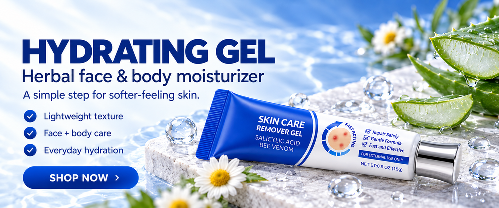 Hydrating Gel Herbal Face & Body Moisturizer — lightweight face and body care, 15g